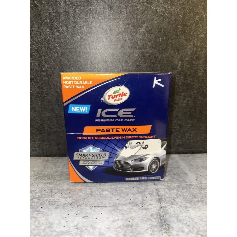 Turtle Wax ICE Paste Wax No White Residue 8oz Read  K